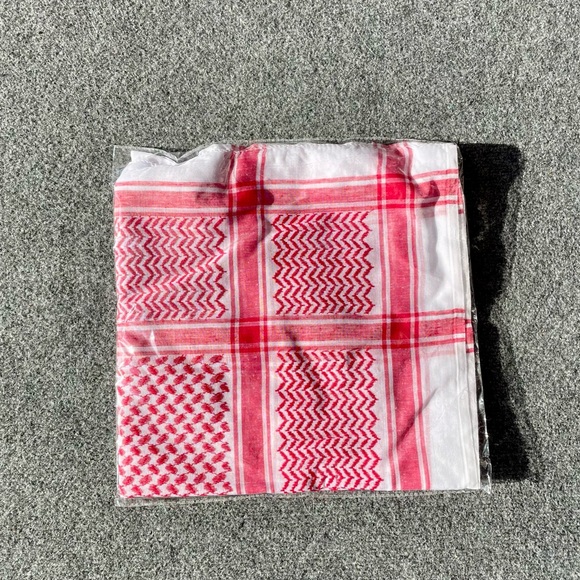 Arab Saudi Arabia Shemagh & Agal headwear headwrap Red/White شماغ وا عقال - Picture 4 of 4